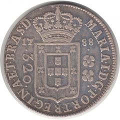 320 Réis - Maria I Lisbon and Rio de Janeiro Mints