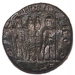 Nummus - Constantinus I GLORIA EXERCITVS, Brockage, Thessalonica