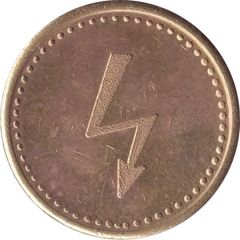 Token Lightning bolt, without a hole