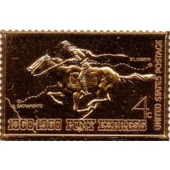 Token - United State Postal Service 4 Cents - Pony Express Rider