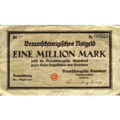 1 000 000 Mark Braunschweigische Staatsbank