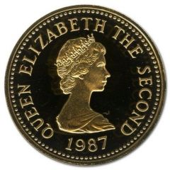 1 Pound - Elizabeth II St. Ouen, Gold Proof