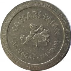 1 Dollar Gaming Token - Caesar's Palace Las Vegas, Nevada