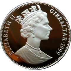 1 Crown - Elizabeth II 1923 Wedding Portrait