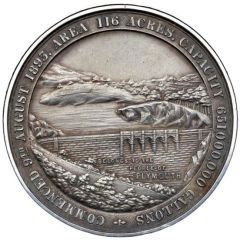 Medal Burrator Reservoir, silver