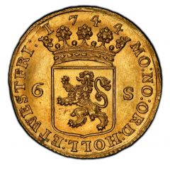 6 Stivers `Scheepjesschelling` Gold
