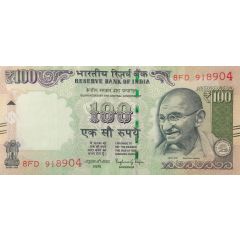 100 Rupees Dated Reverse with Rupee Symbol - ₹