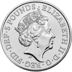 5 Pounds - Elizabeth II 5th portrait, Royal Academy of Arts