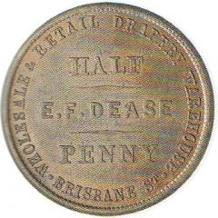 1/2 Penny - Dease, E. F. - Hall, H. J. Christchurch