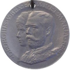 Medalet - George V Coronation, Darlington