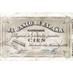 100 Pesetas Banco de España - Santander