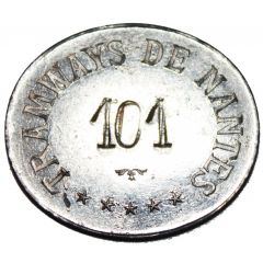 Tramways Nantais - Jeton de service Ovale [44]