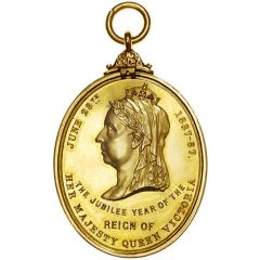 Award - Victoria South Eastern Railway, Golden Jubilee, gold