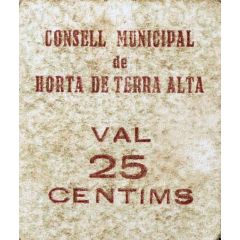 25 Céntimos Horta de Terra Alta