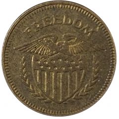 Token - Freedom Eagle, 22.4 mm, Brass, with stars