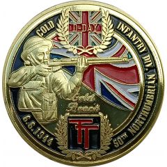 Jeton touristique - Prune - D-Day Gold Beach - 50th Northumbrian