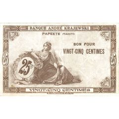25 Centimes Banque André Krajewski