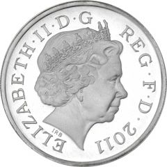 1 Pound - Elizabeth II Cardiff, Silver Piedfort
