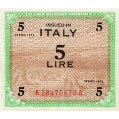 5 Lire Allied Military Currency