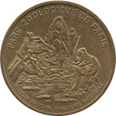 Monnaie de Paris Tourist Token - Parc zoologique de Paris Le rocher - Avec différent