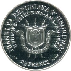 25 Francs Hippopotamus