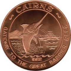 Medal - Tourist Dollar Cairns City - Queensland, Tourist Souvenir