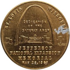 Medal - Dedication of the Gateway Arch St. Louis, Missouri
