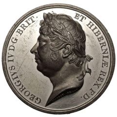 Medal - George IV Royal Visit, W.S. Mossop, white metal