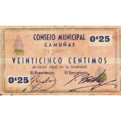 25 Céntimos Camuñas