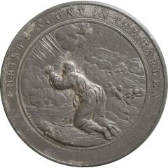 Medal - Thomason Medallic Bible Christ`s agony in the garden, #58 of 60