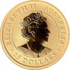 15 Dollars - Elizabeth II 6th Portrait - Australian Kookaburra - Gold Bullion Coin