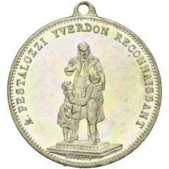 Souvenir of the inauguration of the statue of Pestalozzi Yverdon-les-Bains, with loop