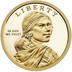 1 Dollar `Native American Dollar` Ely Samuel Parker