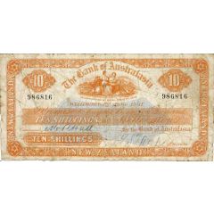 10 Shillings Bank of Australasia