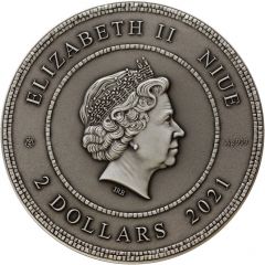 2 Dollars - Elizabeth II Salvador Dali