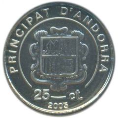 25 Cèntims Pope John Paul II