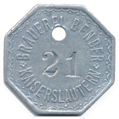 1/2 Liter Bier Brauerei Bender, Kaiserslautern