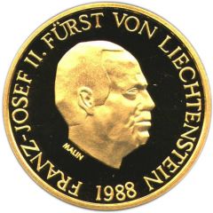 50 Franken - Franz Josef II Anniversary of Reign
