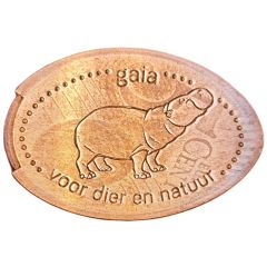 Elongated Coin - Gaia Zoo Hippopotamus