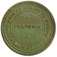 5 Pesos - Compañia de Minas de Cobre de Gatico