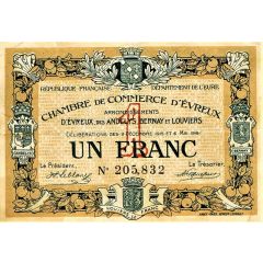 1 Franc - Chambre de Commerce d`Evreux 27