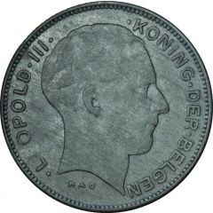 5 Francs - Léopold III Dutch text