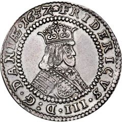 1 Krone - Frederik III Short motto, clockwise