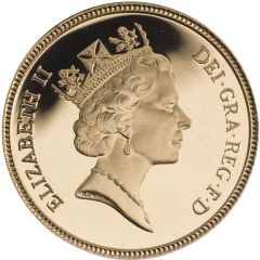 1/2 Sovereign - Elizabeth II 3rd portrait, Proof