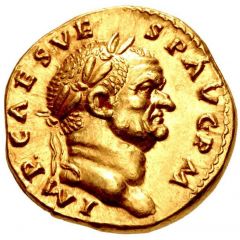 Aureus - Vespasian VIC AVG, Victory