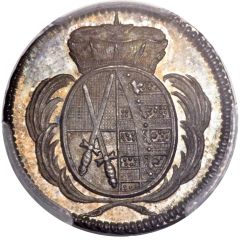 1 Pfennig - Frederick August III Silver pattern strike