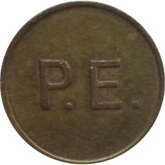 Token - P.E. Phonographic Equipment, Brass