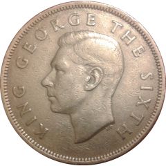 1/2 Crown - George VI 3rd type