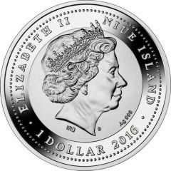 1 Dollar - Elizabeth II Siberian Husky
