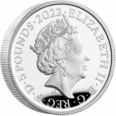 5 Pounds - Elizabeth II George I, Silver Proof